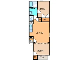 レジデンスマンワIII【2階】の間取り