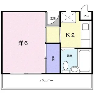 楠古谷マンション【3階】の間取り