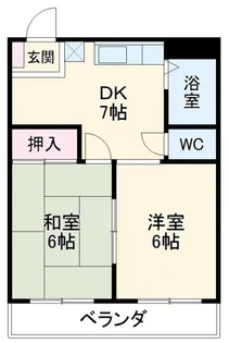 クリエール金沢八景【2階】の間取り
