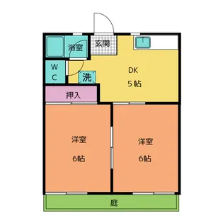 レオハイム【1階】の間取り