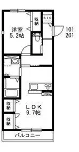 ウィスタリア【1階】の間取り