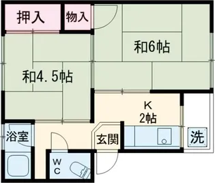 春日マンション【1階】の間取り