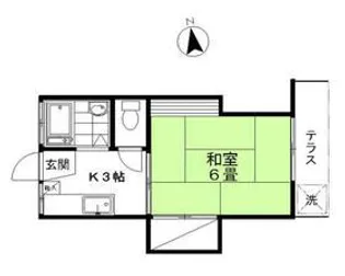 メゾンブリュンヌ【1階】の間取り
