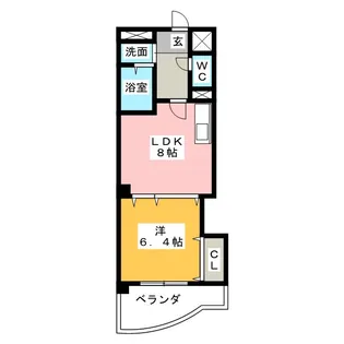 サニープレイス【3階】の間取り