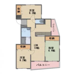 長野県長野市大字栗田【マンション】の間取り