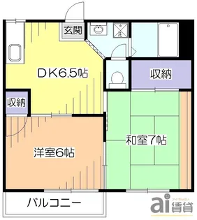東京都東久留米市下里5【アパート】の間取り