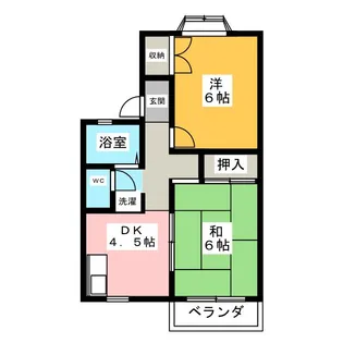 レ・ブラン・カミーリア A棟【2階】の間取り