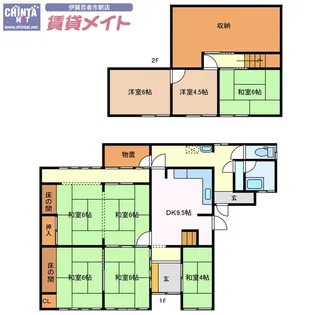 三重県伊賀市岩倉【一戸建】の間取り