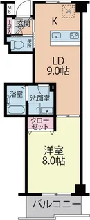 パステル八芳【4階】の間取り