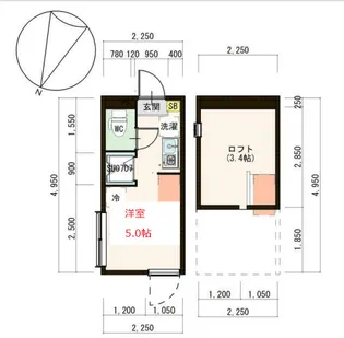東京都大田区東嶺町【アパート】の間取り