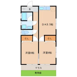 茨城県筑西市西方【一戸建】の間取り