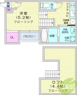 オプティマルコーポ【2階】の間取り