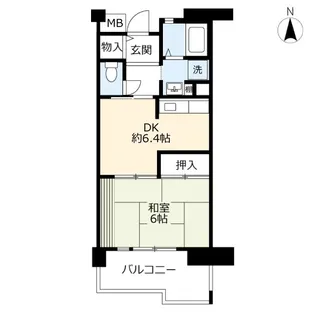 URアルビス旭ヶ丘【3階】の間取り