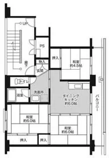 ビレッジハウス上尾向原2号棟【1階】の間取り