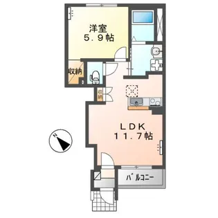 グランカーサ アルセ【1階】の間取り