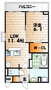 Hill Side【1階】の間取り