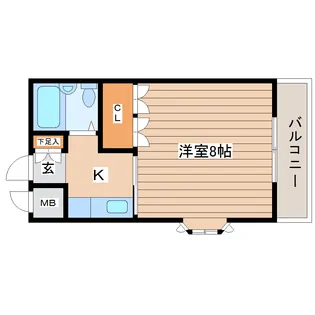 イーグルハイツ宮千代【2階】の間取り