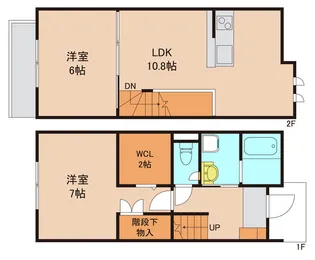 千葉県松戸市新松戸南1【一戸建】の間取り