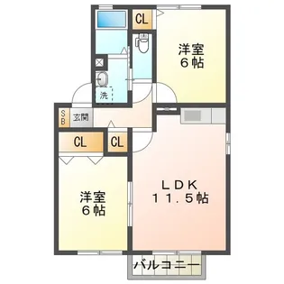 セジュール生桑台【2階】の間取り