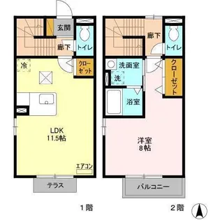 クレストスクエアB棟の間取り