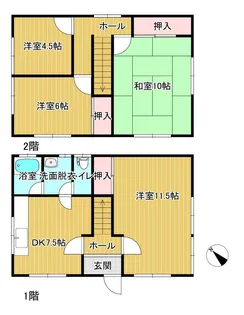 岩手県北上市村崎野18地割【一戸建】の間取り