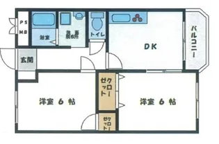 第二和田マンション【3階】の間取り