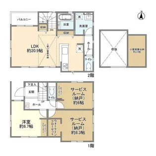 東京都日野市大坂上4【一戸建】の間取り
