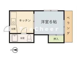 東京都新宿区新宿6【マンション】の間取り