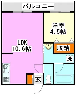 リバーサイド桂川【3階】の間取り