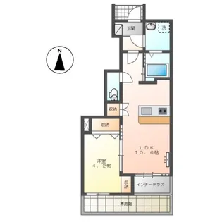 埼玉県羽生市大字上新郷【アパート】の間取り
