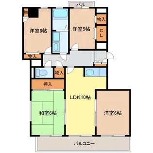 愛知県名古屋市名東区一社4【マンション】の間取り