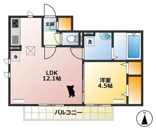 Calm【1階】の間取り