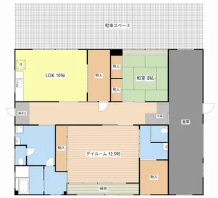 滋賀県東近江市石塔町【一戸建】の間取り