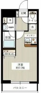 ハーモニーレジデンス大森山王#002【2階】の間取り