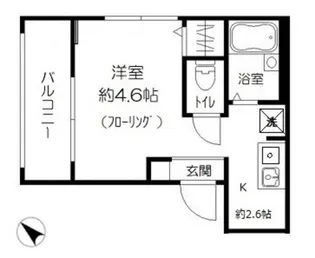 東京都豊島区池袋本町1【アパート】の間取り