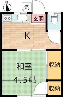 添田荘【1階】の間取り