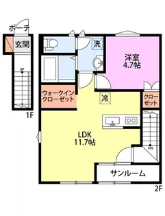 イロンデールメゾン【2階】の間取り