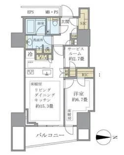 三田ガーデンヒルズ サウスヒル【3階】の間取り