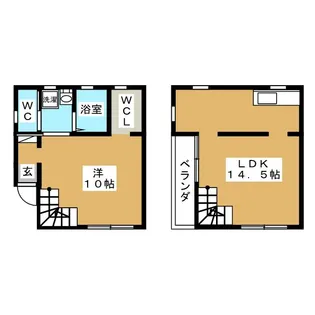 東京都目黒区南1【マンション】の間取り
