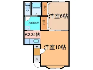 ソシエI・II【2階】の間取り