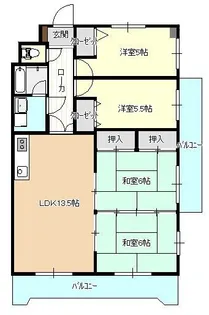 ウイング稲荷【9階】の間取り
