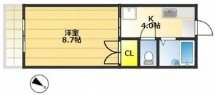 旭ヶ丘ニューライフII【1階】の間取り