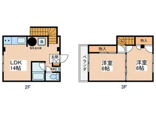 プラトウハウス【2階】の間取り