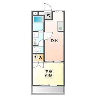 ラポール宮川 B【3階】の間取り