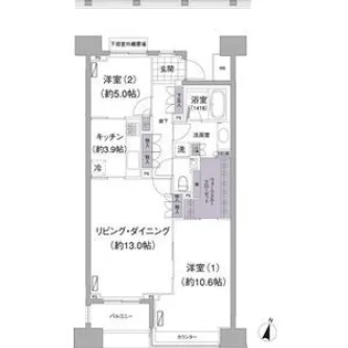 アビティ目黒【3階】の間取り