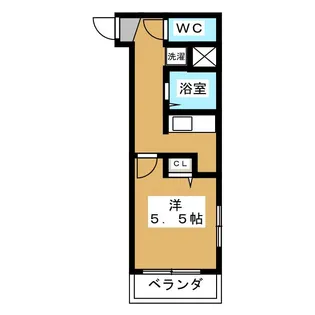 東京都中野区中野5【マンション】の間取り