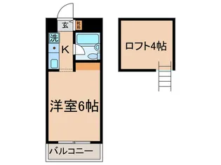 シャトーコバヤシ【4階】の間取り