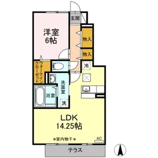 GRACE GARDENB【1階】の間取り