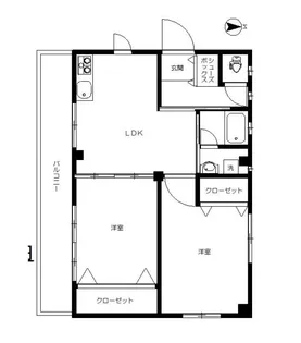 東京都中野区東中野1【マンション】の間取り