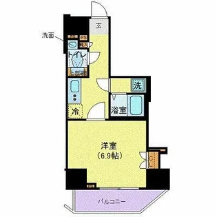 メイクスデザイン西新宿【4階】の間取り